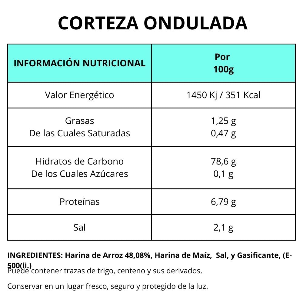 Cortezas Onduladas  - Snacks Para Freír en Casa | Formato Tarro Reutilizable 900G