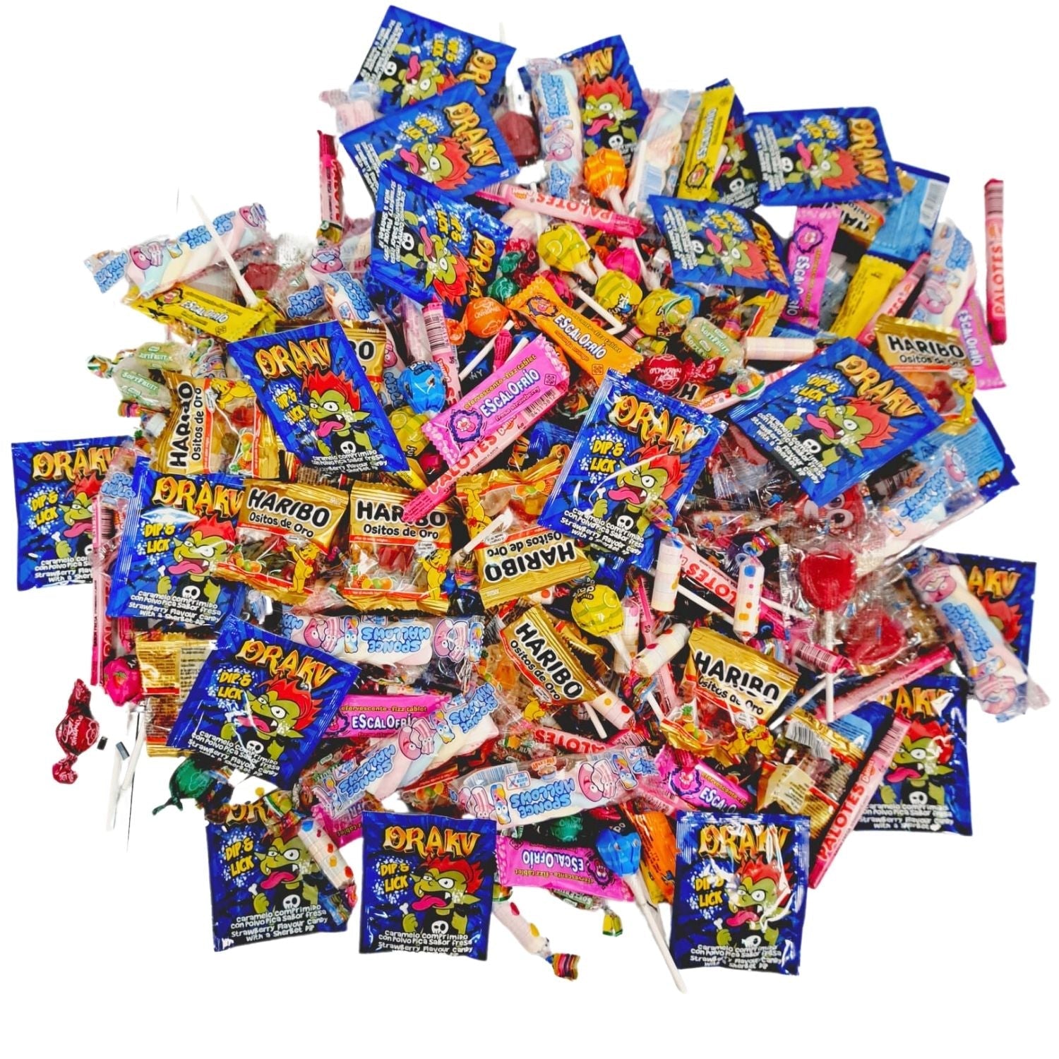 200 Chuches y Caramelos Para Rellenar Piñatas y Conos de Cumpleaños | SUPER PACK KREMTIK | Ideal Para Eventos y Fiestas - Productos Envueltos Individualmente