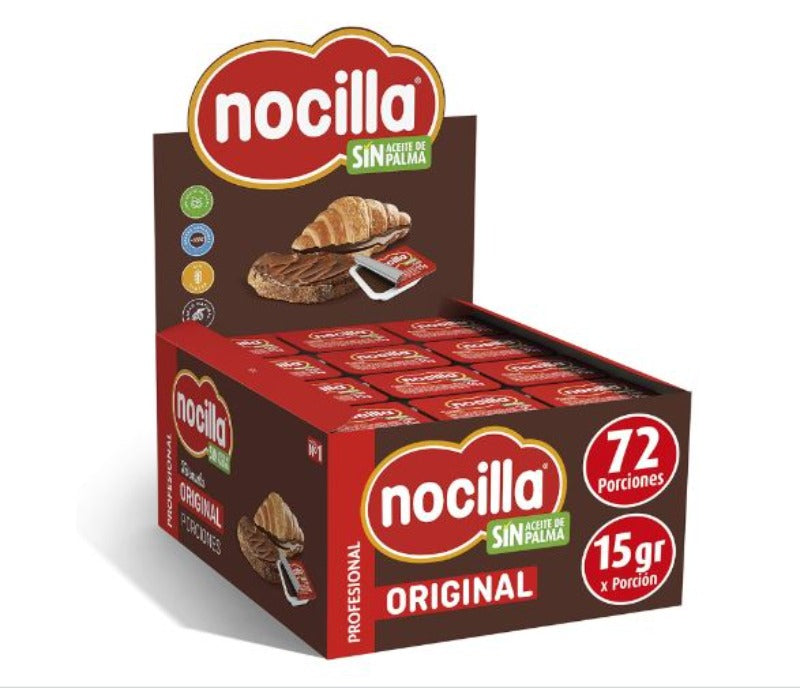 Nocilla Mini Porciones Untables - Sin Aceite de Palma | Contiene 72 Unidades de 15g