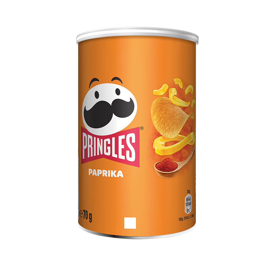 Pringles 70g x 12 Unidades - Especial Candy Bar | Sabores: Original, Sour Cream, Hot Spicy, Paprika y Barbacoa | ¡Elite tu sabor preferido!