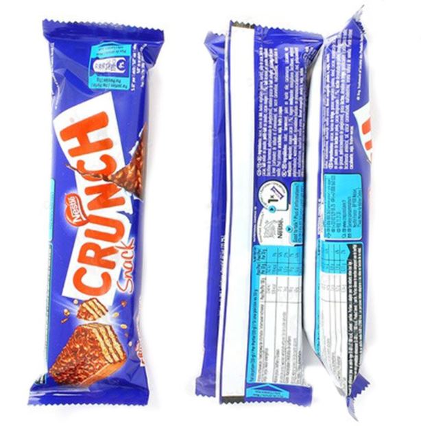 Nestlé Crunch Barritas de Chocolate 33G | Caja 30 Unidades