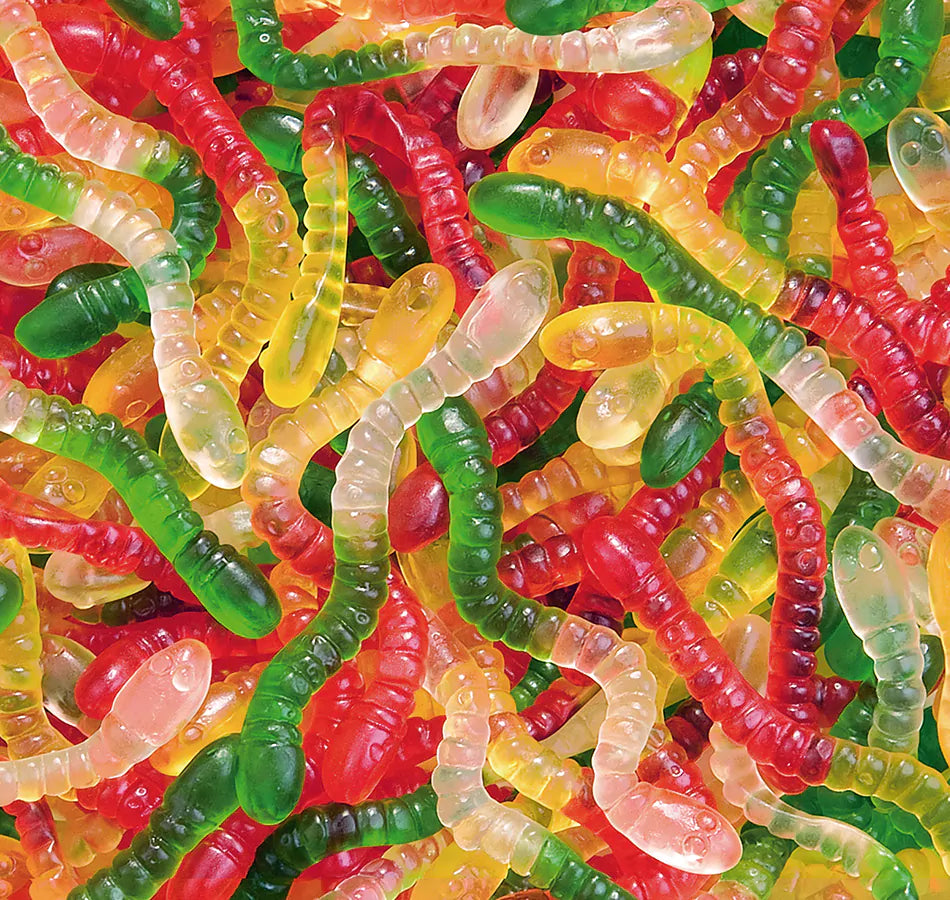 Gusanos Brillo Haribo - Formato Bolsa 1KG