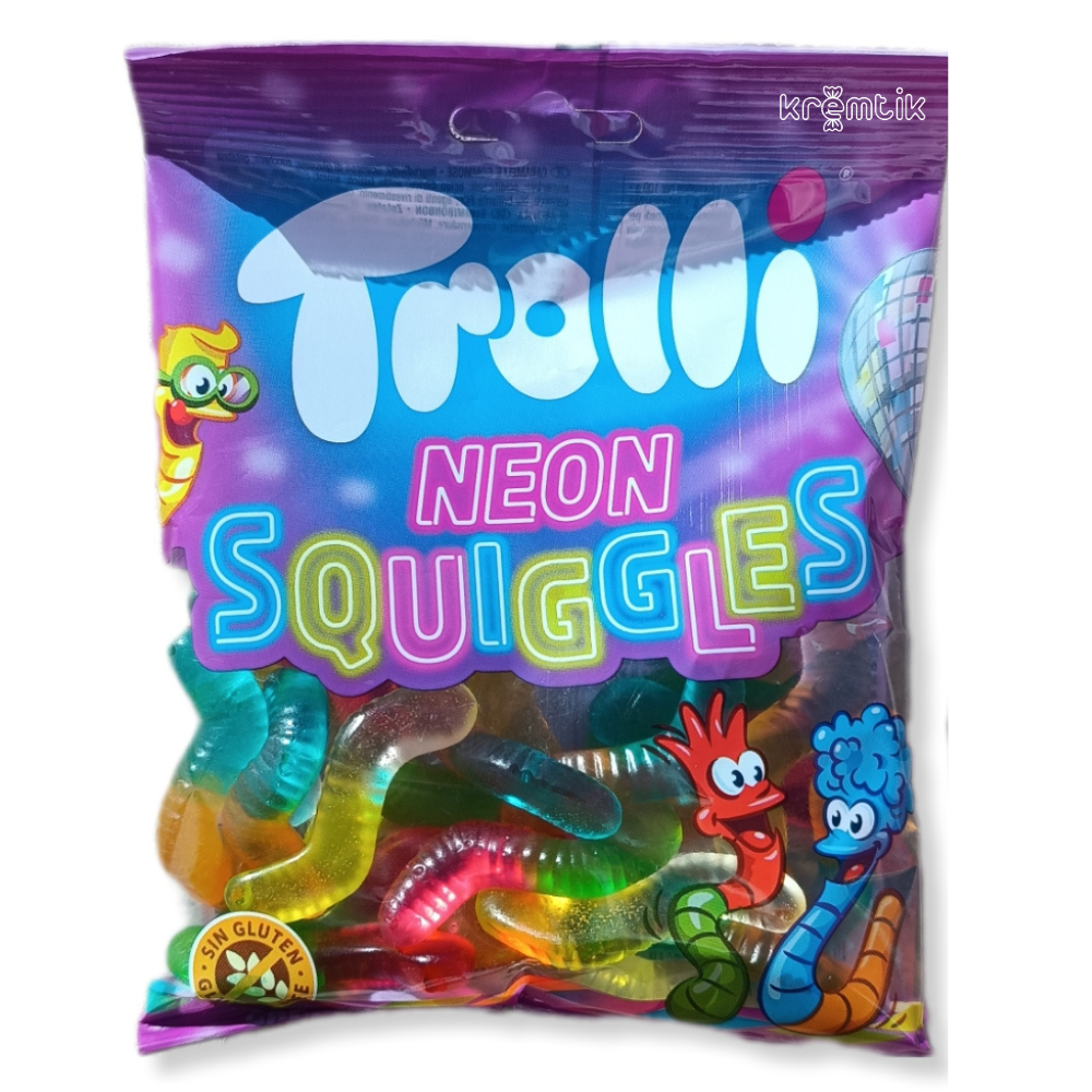 Gusanos Brillo Trolli | 12 Bolsas De 100g