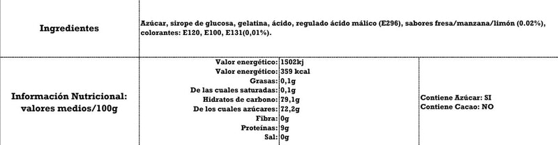 Calaveras Ácidas Colores Surtidos 290 Unidades - Tarro Expositor 1570g :  : Alimentación y bebidas
