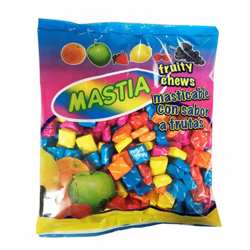 Mastia Caramelos Cuadrados Masticables - Sabores Frutales (1KG)