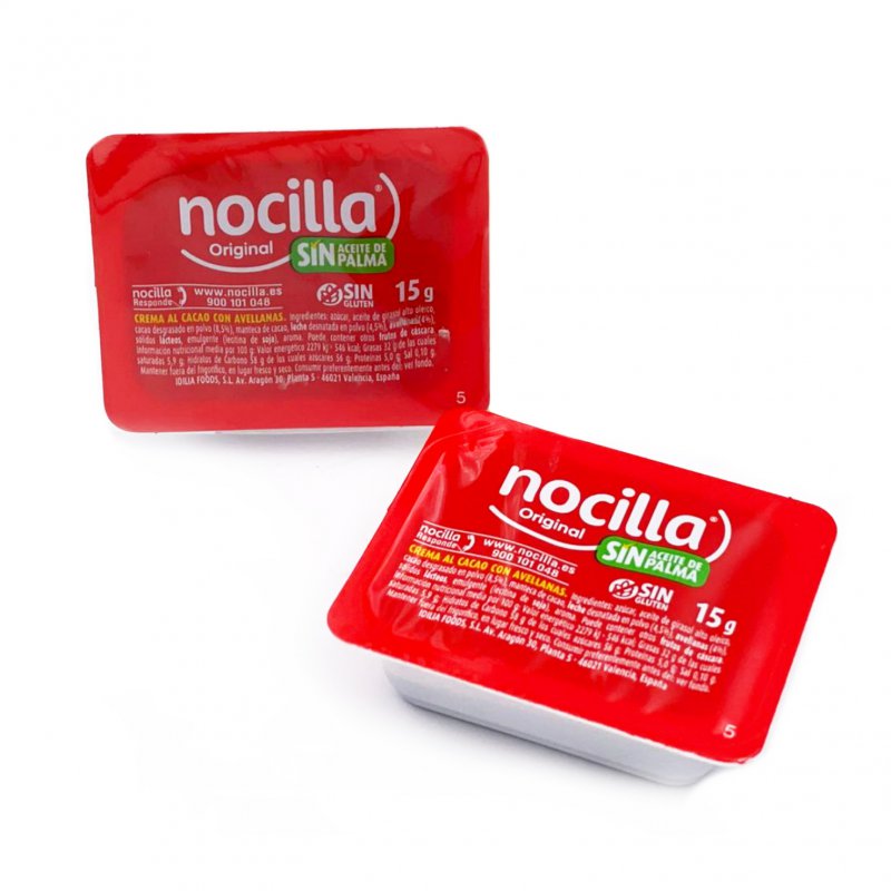 Nocilla Mini Porciones Untables - Sin Aceite de Palma | Contiene 72 Unidades de 15g