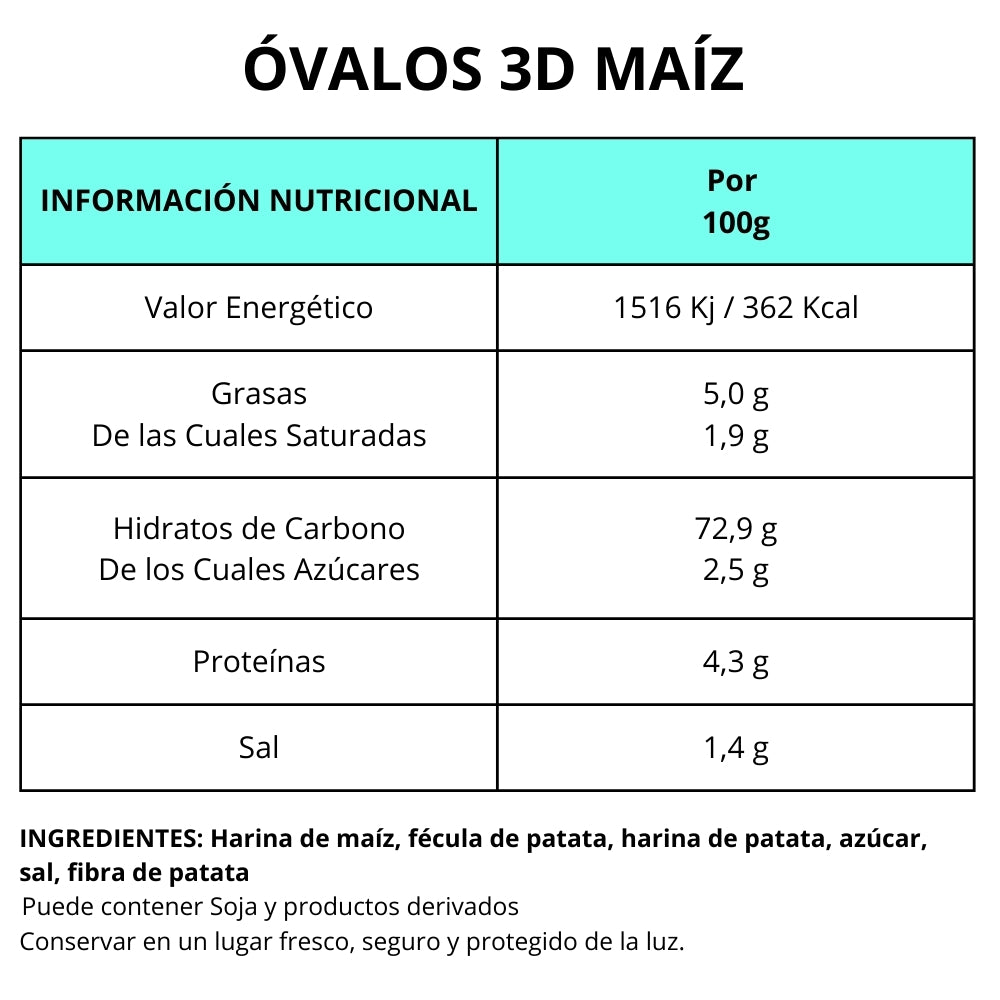 Óvalos Maíz - Snacks Para Freír en Casa - Formato Tarro 600G