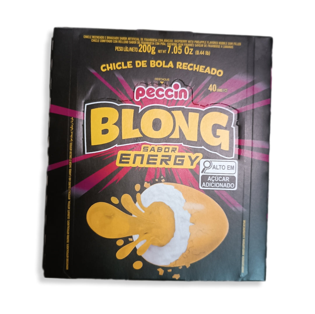 Blong Chicle Relleno Sabor Energy Contiene 40 Unidades