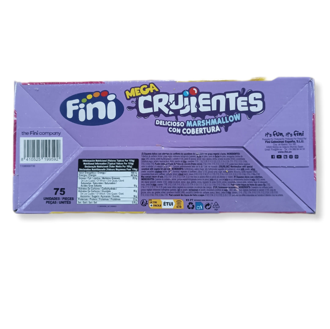 Fini Mega Crujientes | Amarillo - Rosa | 75 Unidades