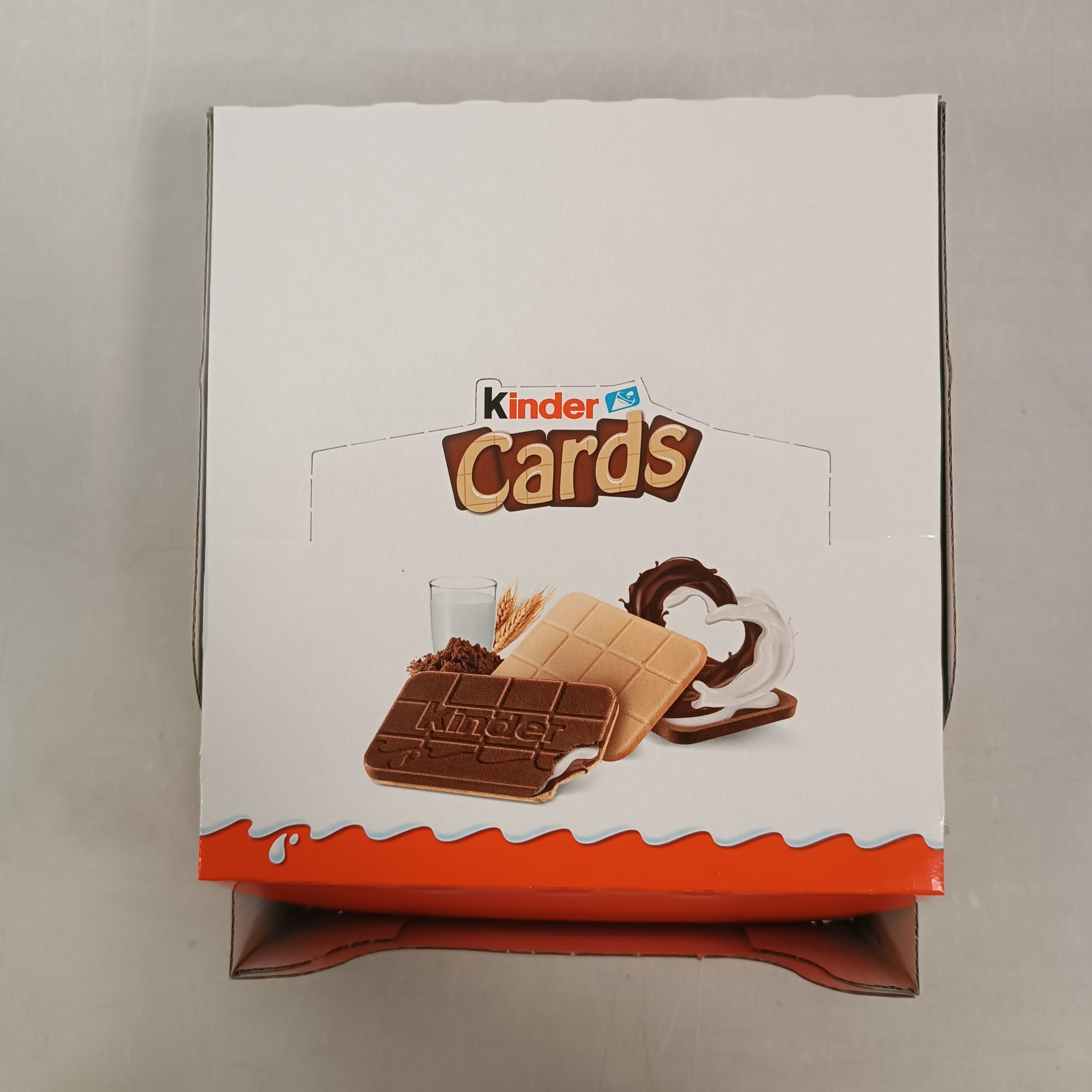 Kinder Cards - Galletas Con Relleno Interior |  Caja 30 Unidades