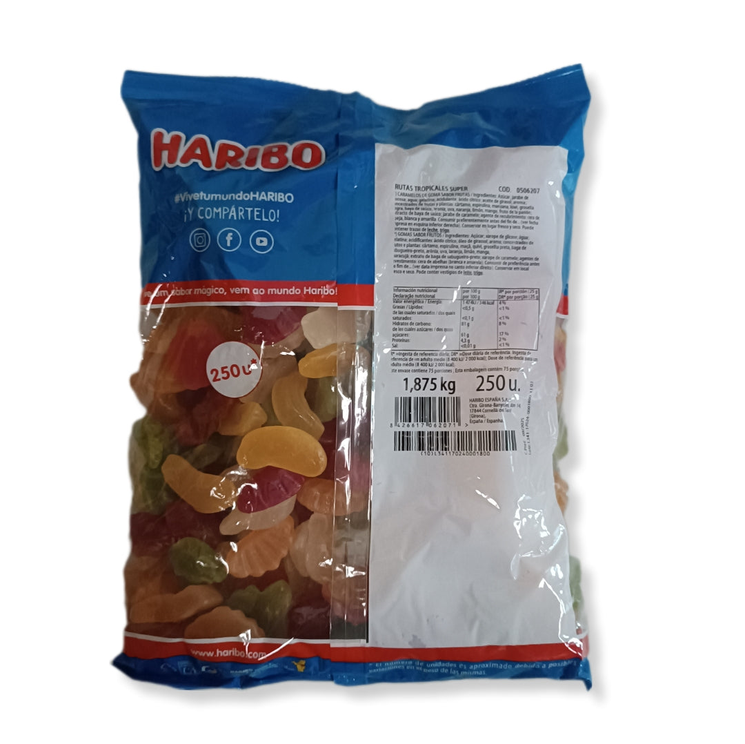 Frutas Tropicales Súper Haribo | Formato Bolsa 250 Uds.