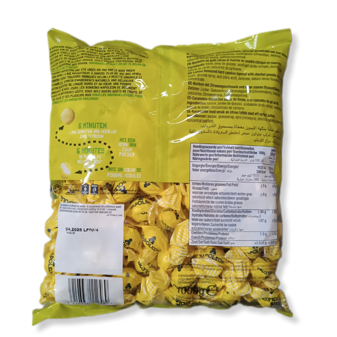 Caramelos Sabor Limón Napoleón | Formato Bolsa 1KG