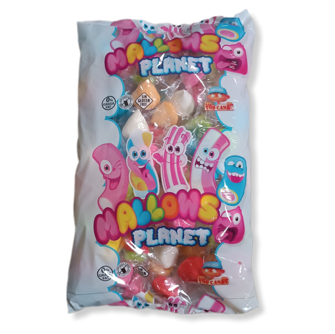 Top Mallow "Especial Brochetas" | Esponjitas Surtidas de Colores Envueltas Individualmente| Top Candy Formato Bolsa 880g - 110 Unidades