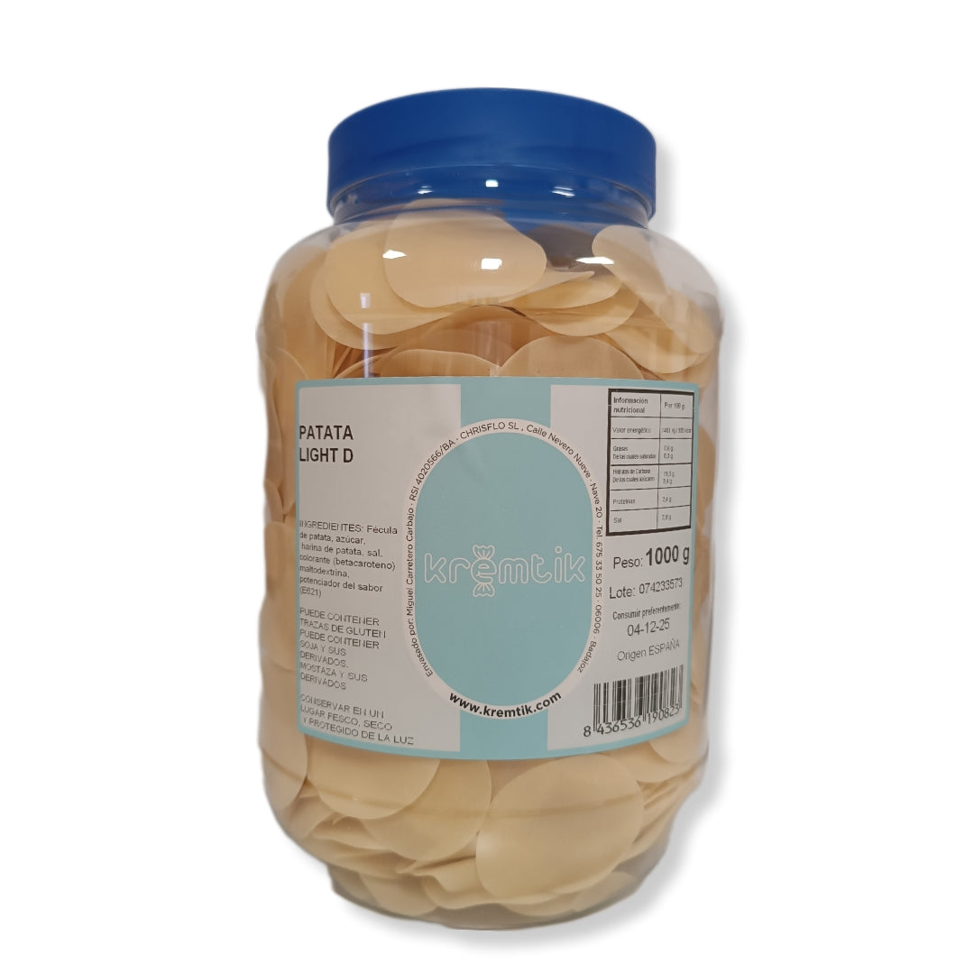 Patata Light Snacks Para Freír en Casa | Bote Reutilizable 1KG