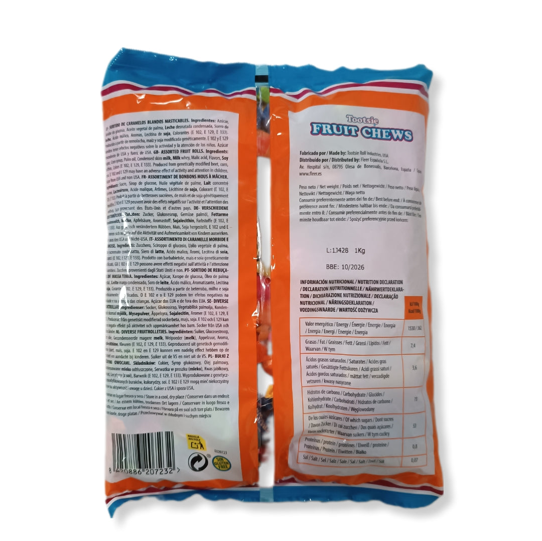 Caramelos Blandos De Sabores Surtidos Sin Gluten ,Sin Frutos Secos Y Sin Cacahuetes | Formato Bolsa 1kg