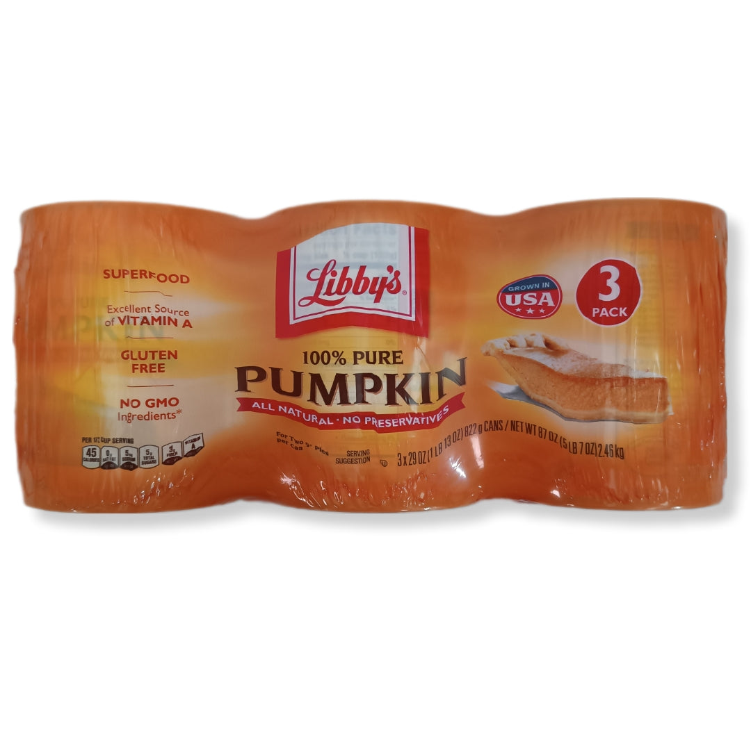 Puré de Calabaza Libby's | Pack de 3 x 822gr