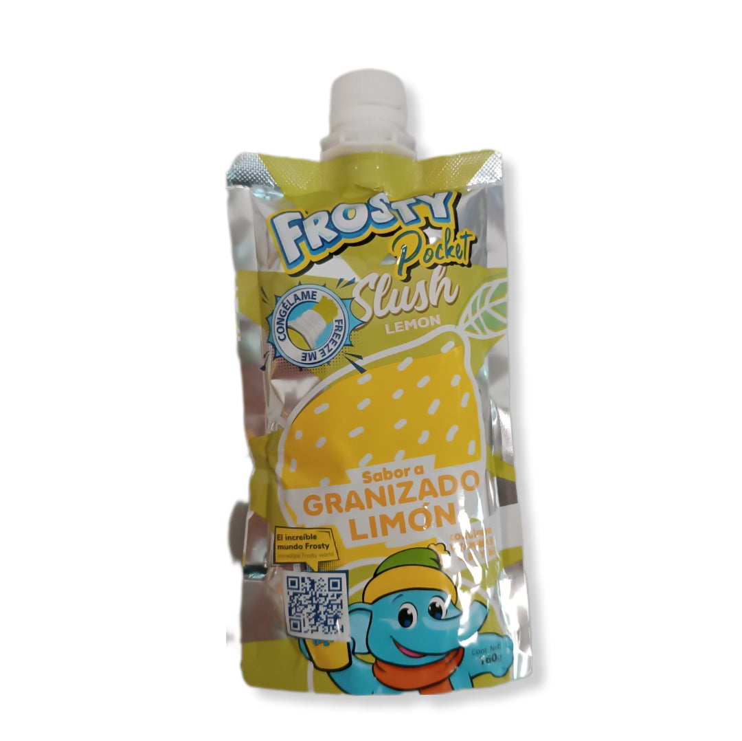 Granizada En Bolsa Individual Sabor Limón Frosty | Formato Caja 10 Uds