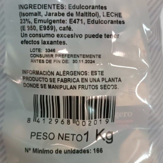 Caramelos El Caserio Dulce de Leche Sin Azúcares Añadidos y Sin Gluten | Formato Bolsa 1KG