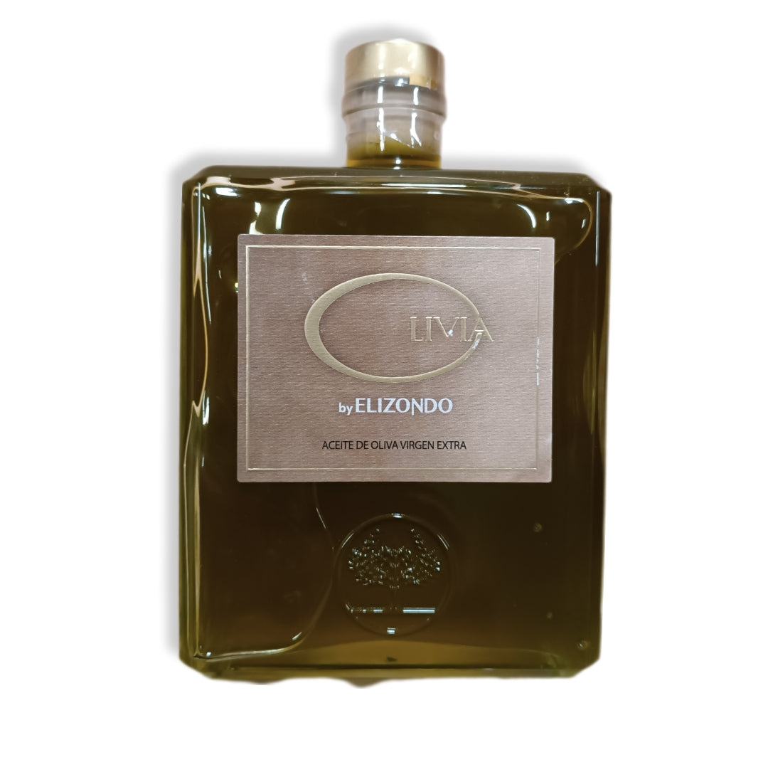 Elizondo Aceite De Oliva Virgen Extra Premium | Bote Exclusivo Cristal 1L