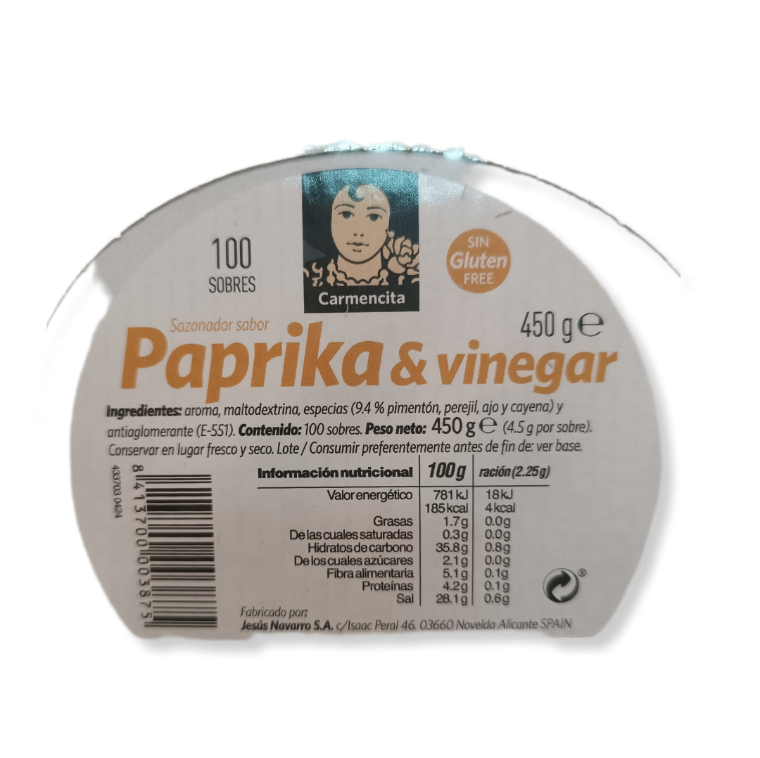 Sazonador Carmencita Sabor Paprika Y Vinagre | Formato Caja 100U