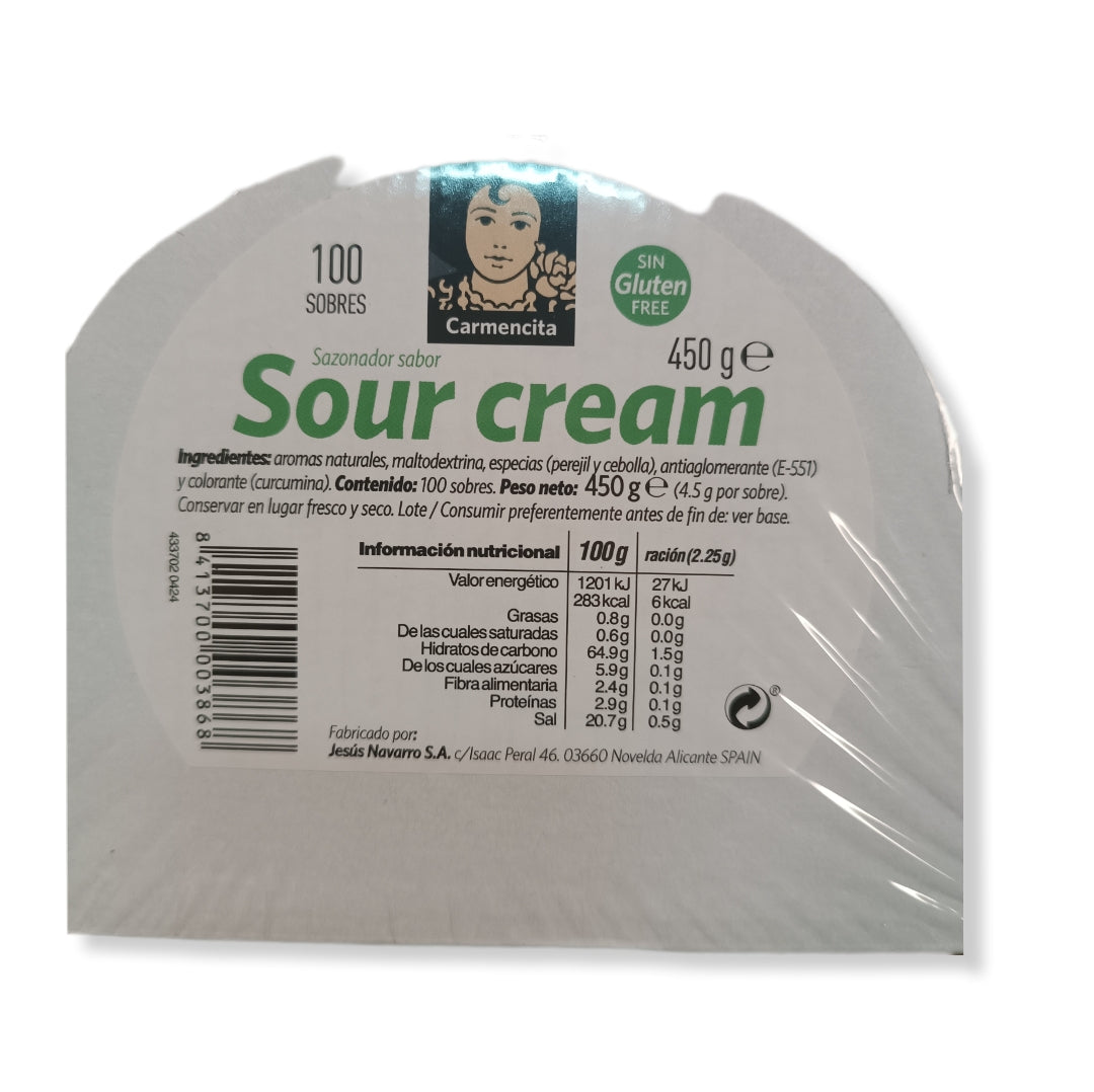 Sazonador Carmencita Sabor Sour Cream | Formato Caja 100U