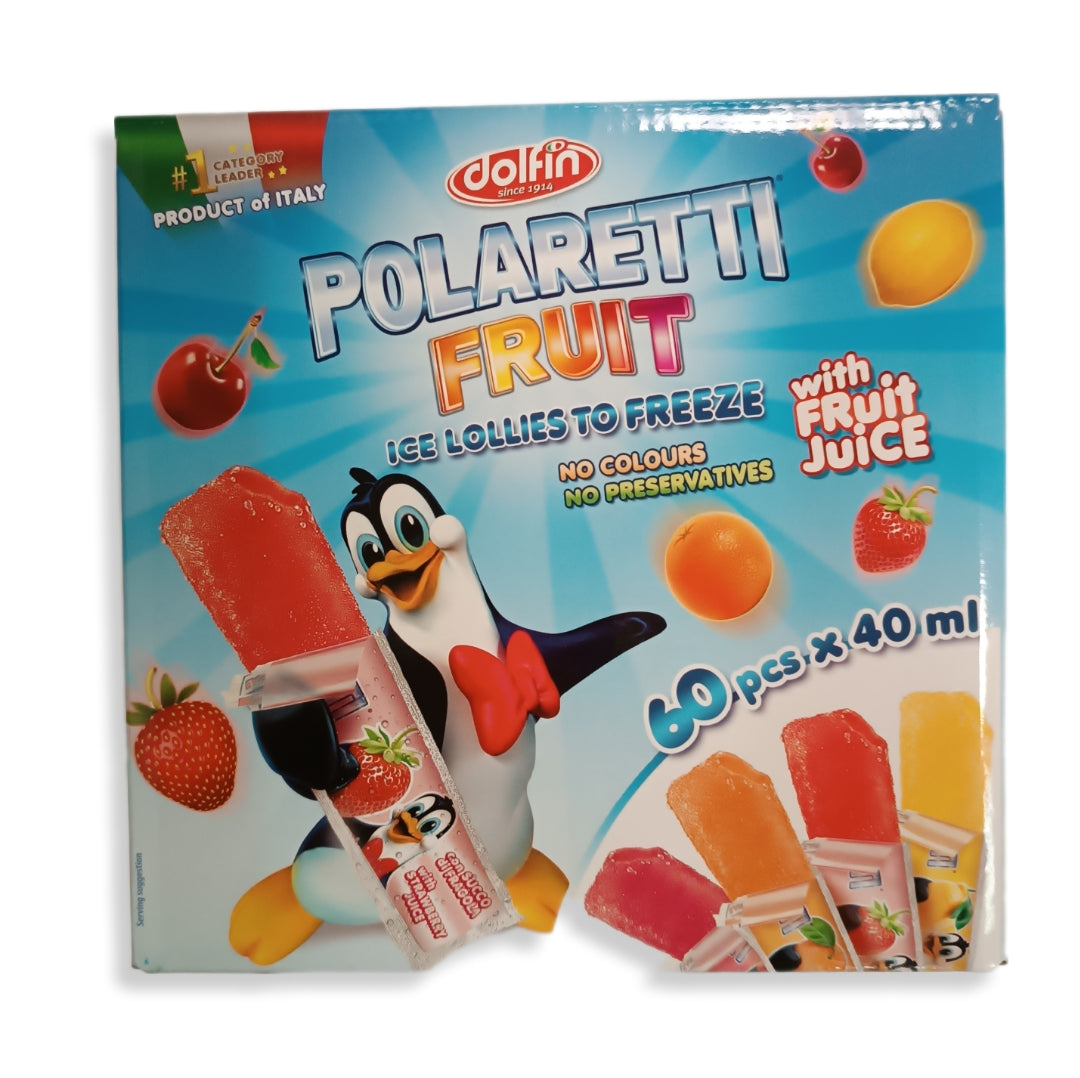 Polaretti Fruit | Sabores Frutales Surtidos | Con Zumo De Frutas | Contiene 60 Unidades x 40ml