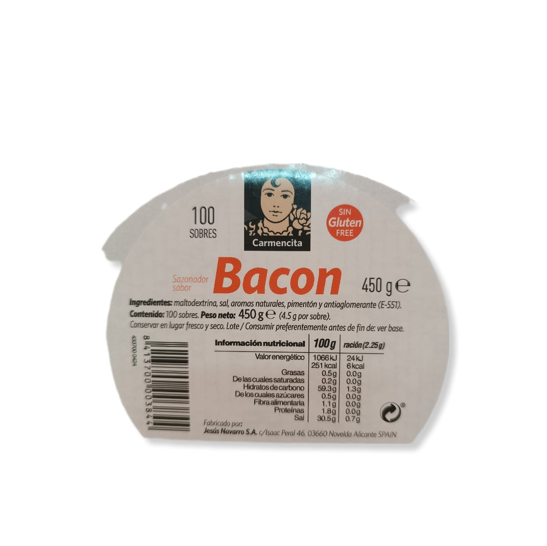 Sazonador Carmencita Sabor Bacon| Formato Caja 100U