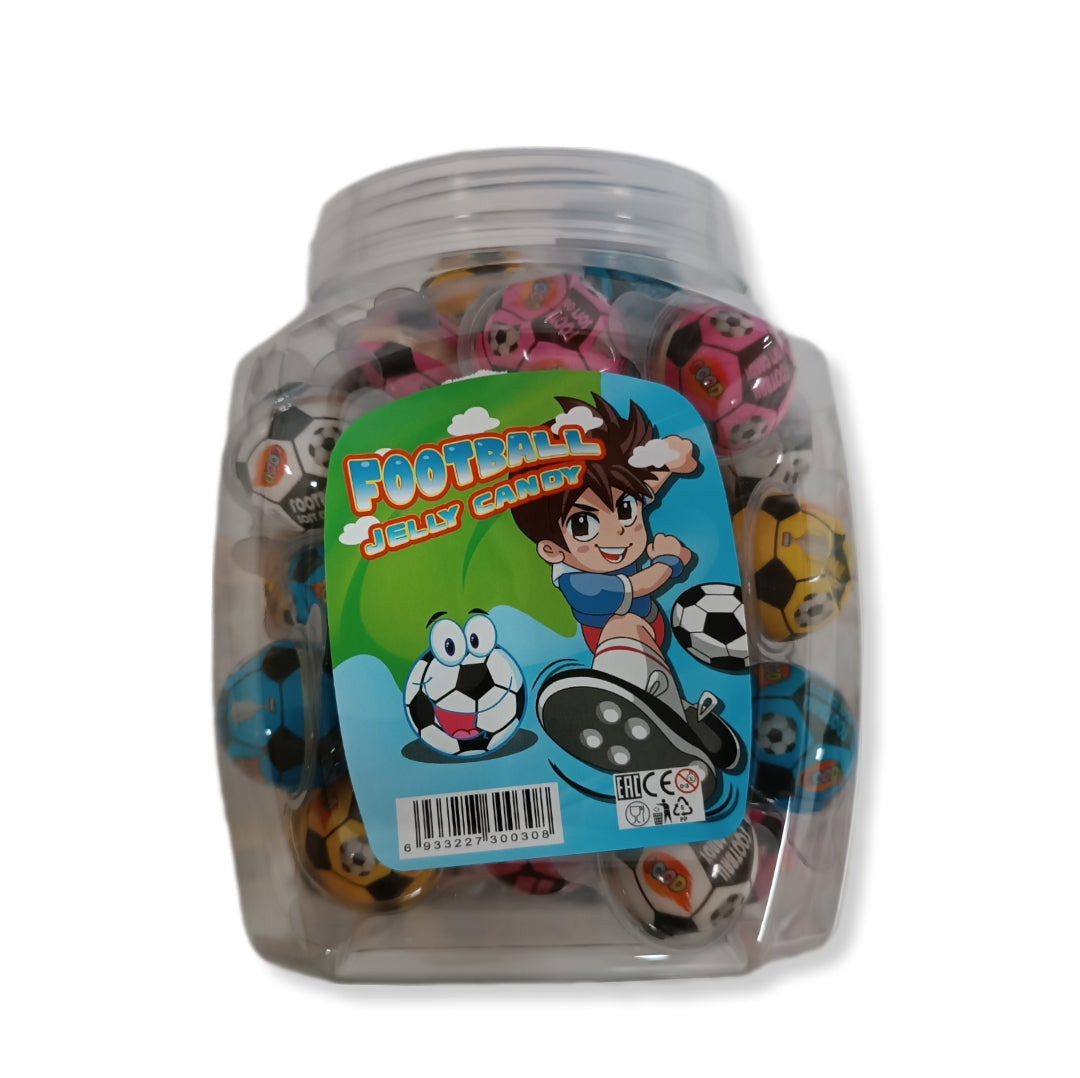 Jelly Candy Football 50 Unidades | Formato Tarro Reutilizable