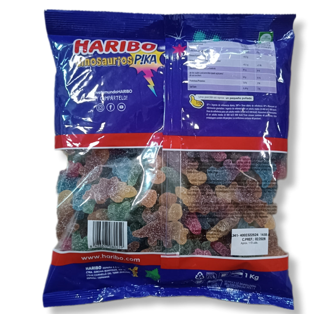 Dinosaurios Pika Haribo | Formato Bolsa 1KG