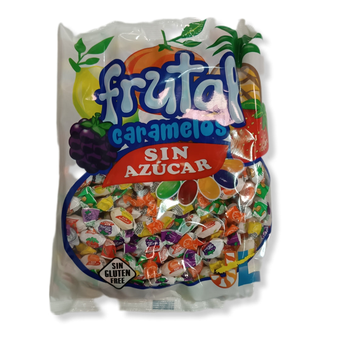 Caramelos SIN AZÚCAR y SIN GLUTEN - Sabores Frutales Surtidos | Formato Bolsa 1KG