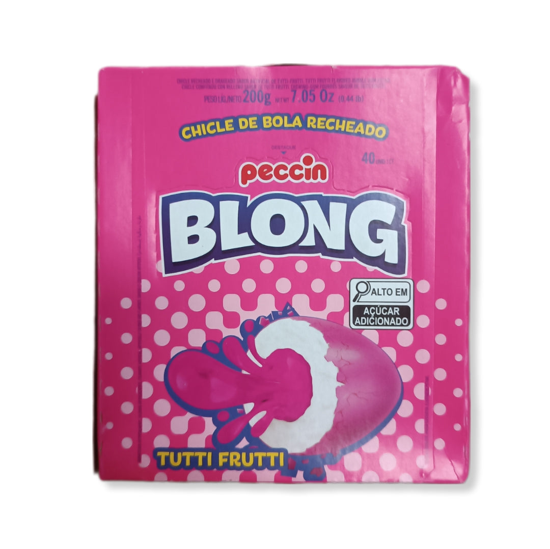 Blong Chicle Relleno Sabor Tutti Frutti Contiene 40 Unidades