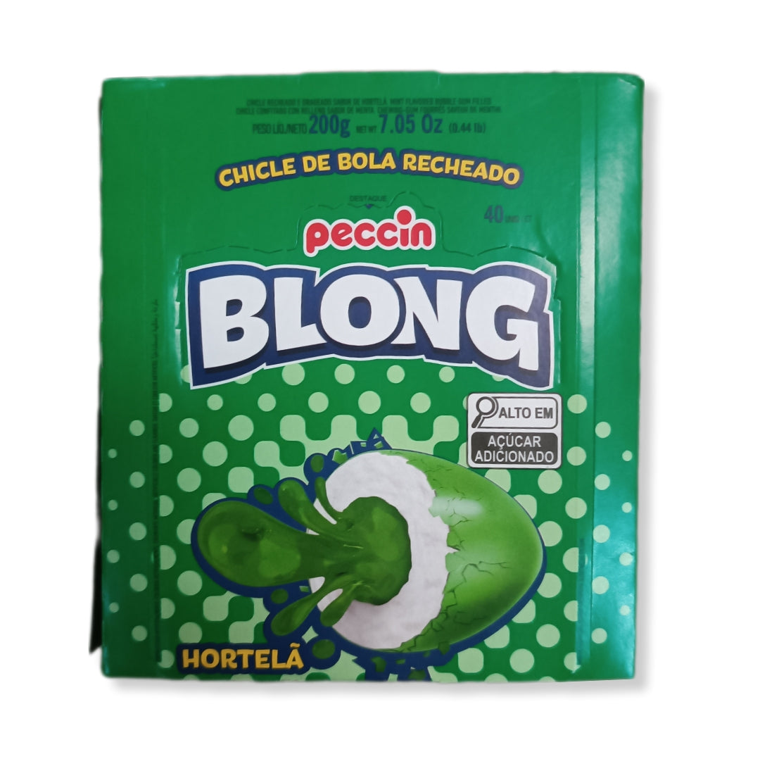 Blong Chicle Relleno Sabor Hierbabuena Contiene 40 Unidades