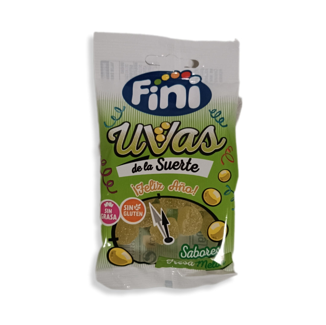 Gominolas Uvas De La Suerte Sabor Melón Fini | Formato Caja Expositora Con 22 Bolsas 30g U