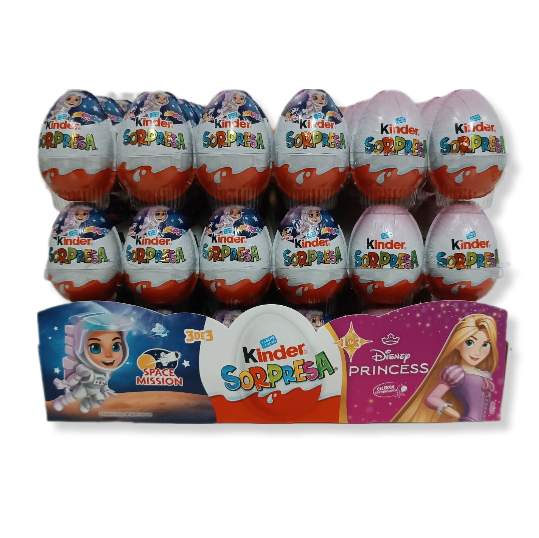 Kinder Sorpresa Misión Espacio Y Princesas Disney | Formato Caja 72 Uds.