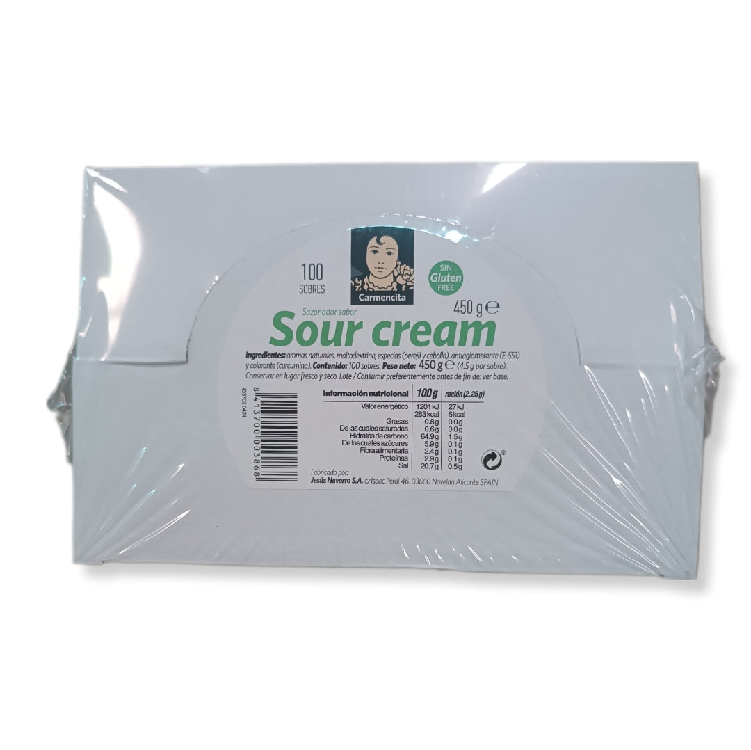 Sazonador Carmencita Sabor Sour Cream | Formato Caja 100U