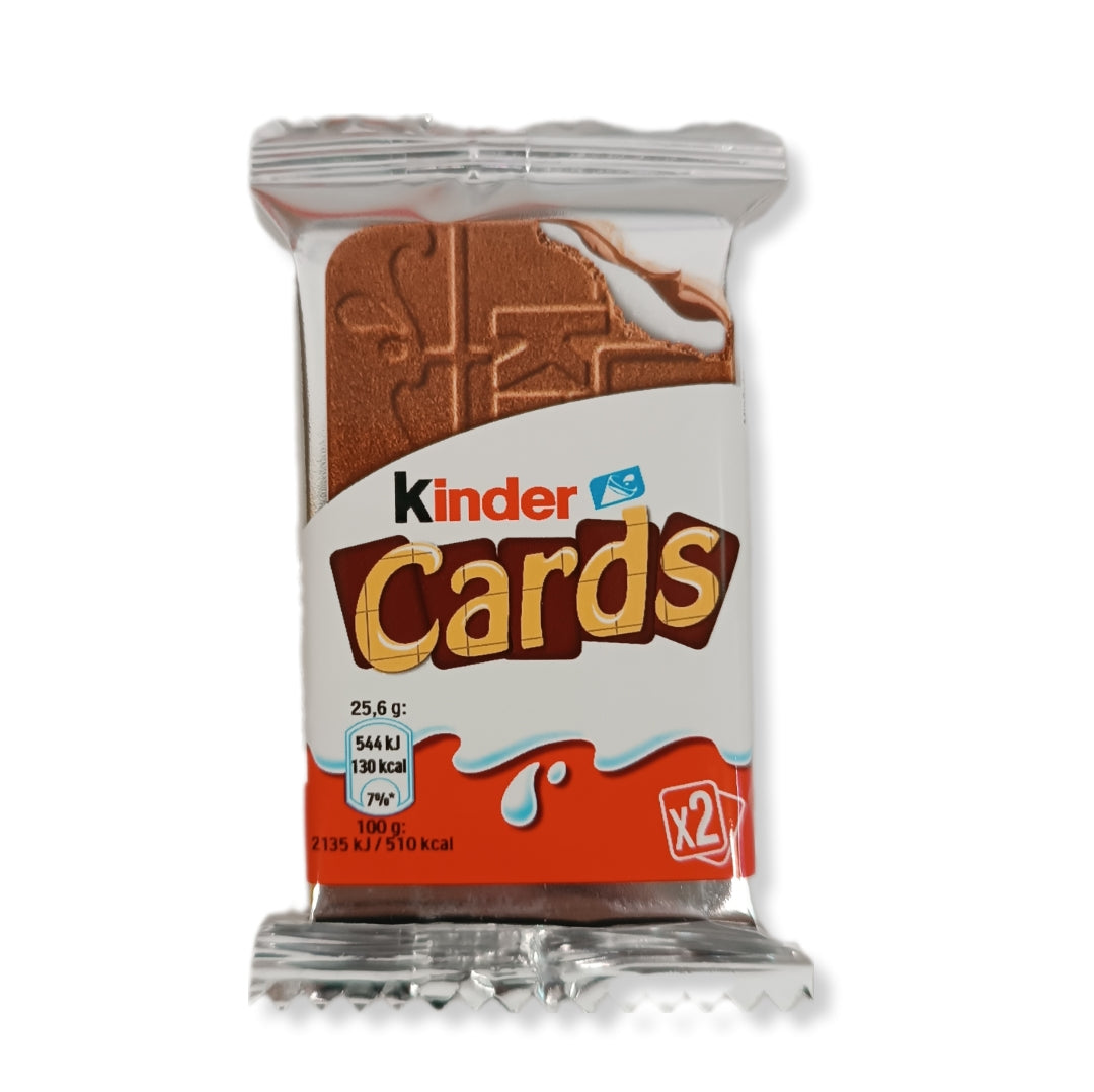 Kinder Cards - Galletas Con Relleno Interior |  Caja 30 Unidades