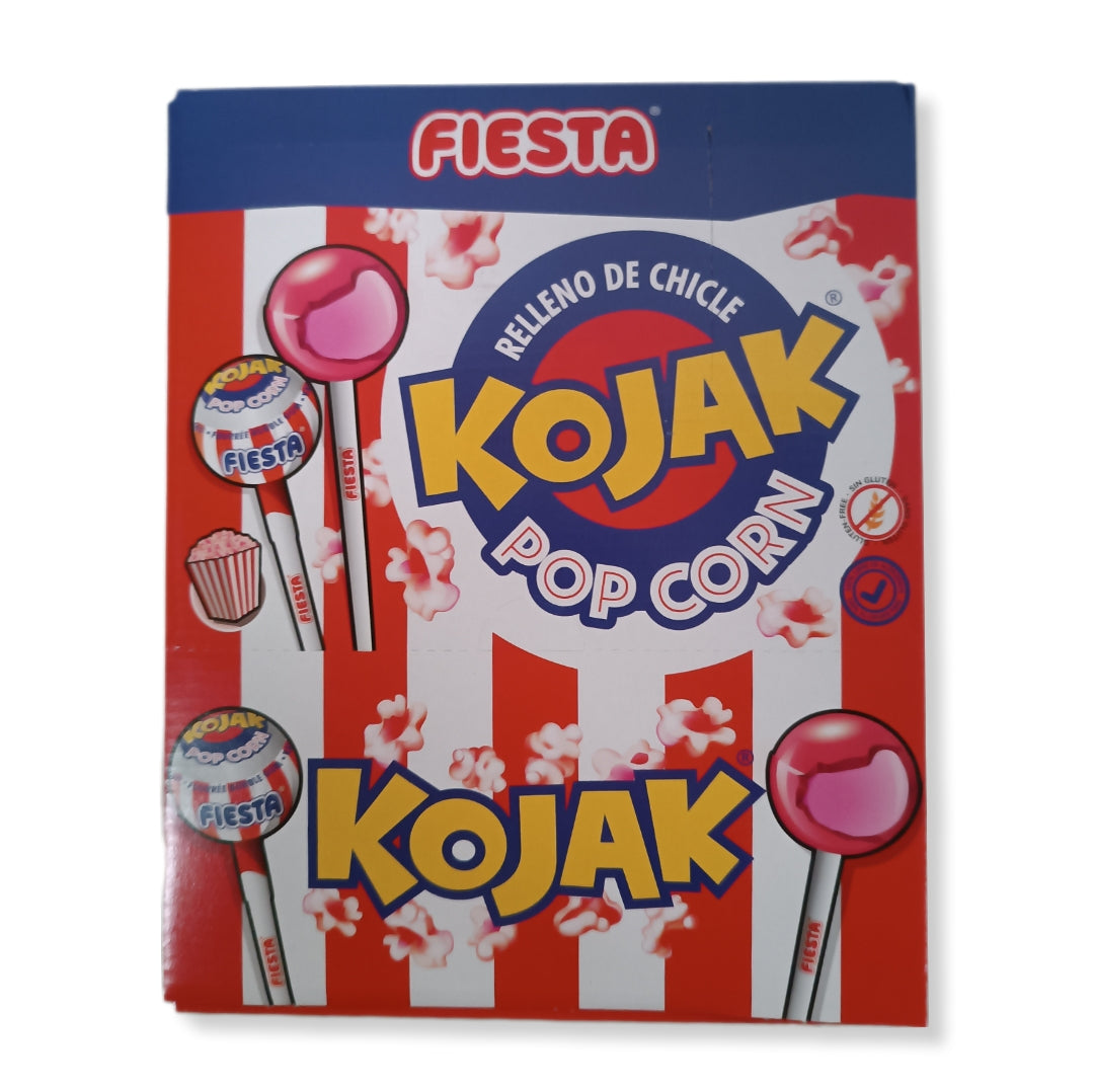 Kojak Pop Corn Relleno De Chicle | Formato Caja 1500g