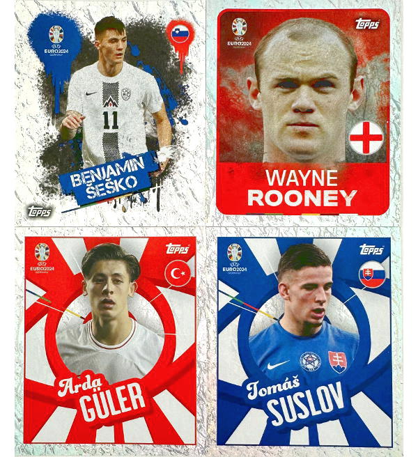 Topps EURO 2024 Cromos Pegatinas - 50 Sobres