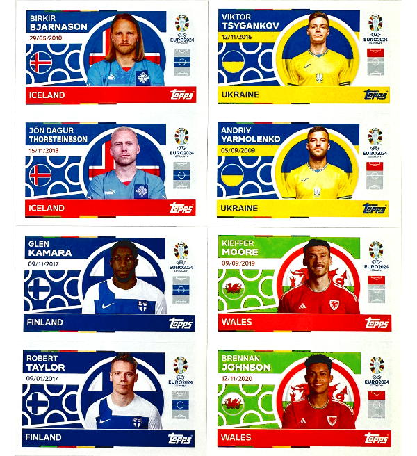 Topps EURO 2024 Cromos Pegatinas - 50 Sobres