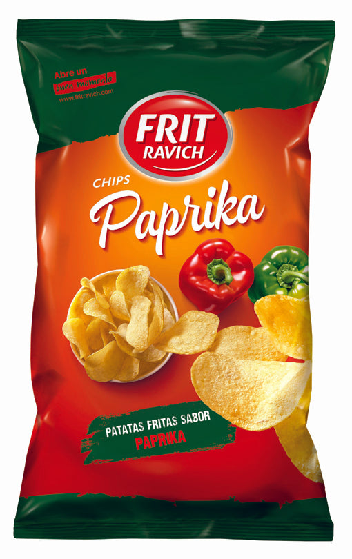 PATATAS FRITAS CHIPS PAPRIKA | Contiene 4 Unidades de 125g