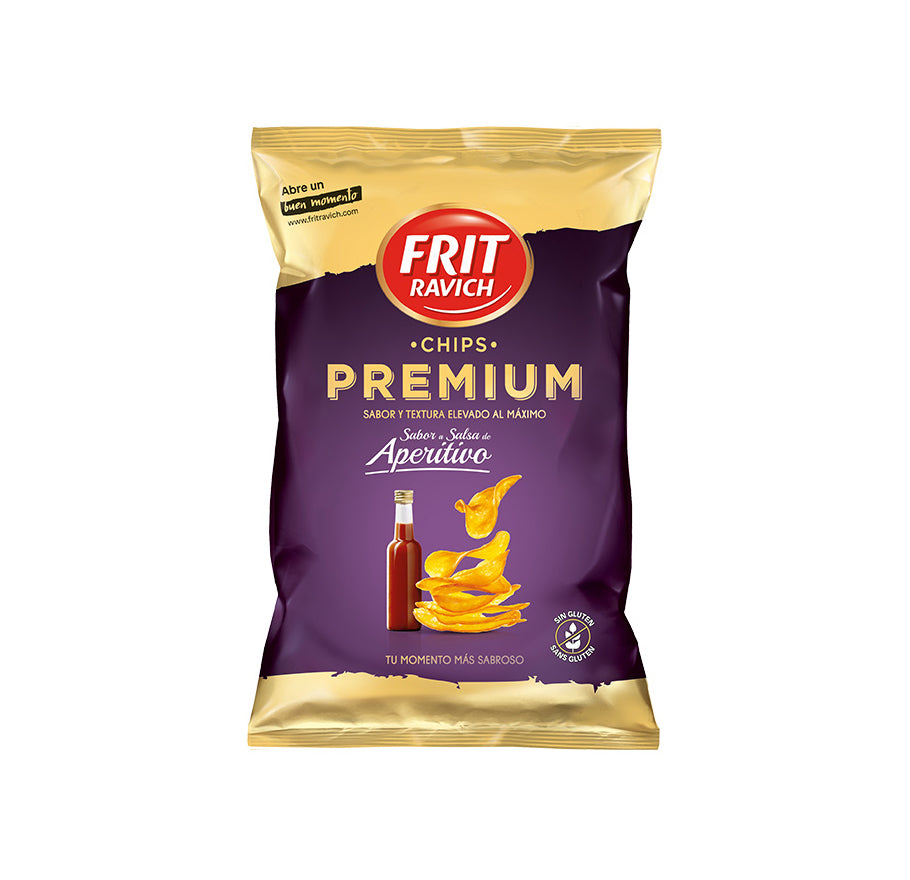 PATATAS FRITAS CHIPS PREMIUM APERITIVO | Contiene 40 Unidades de 40g