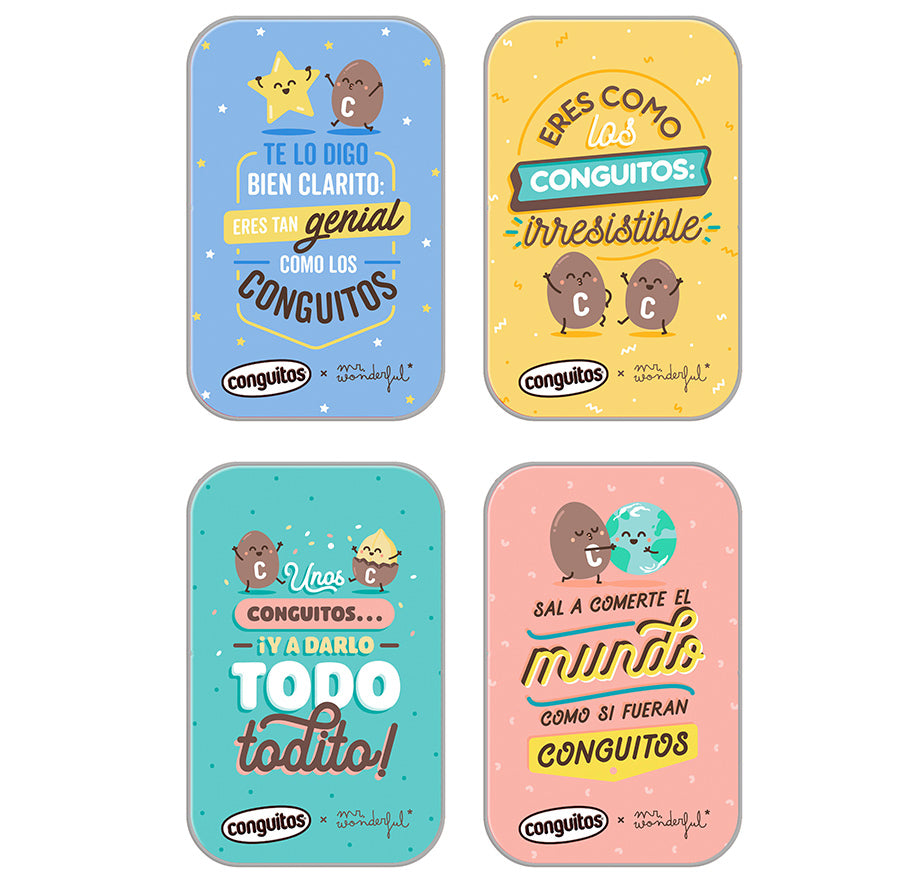 Conguitos Lata Mr.Wonderful 18G | Contiene 16 Unidades