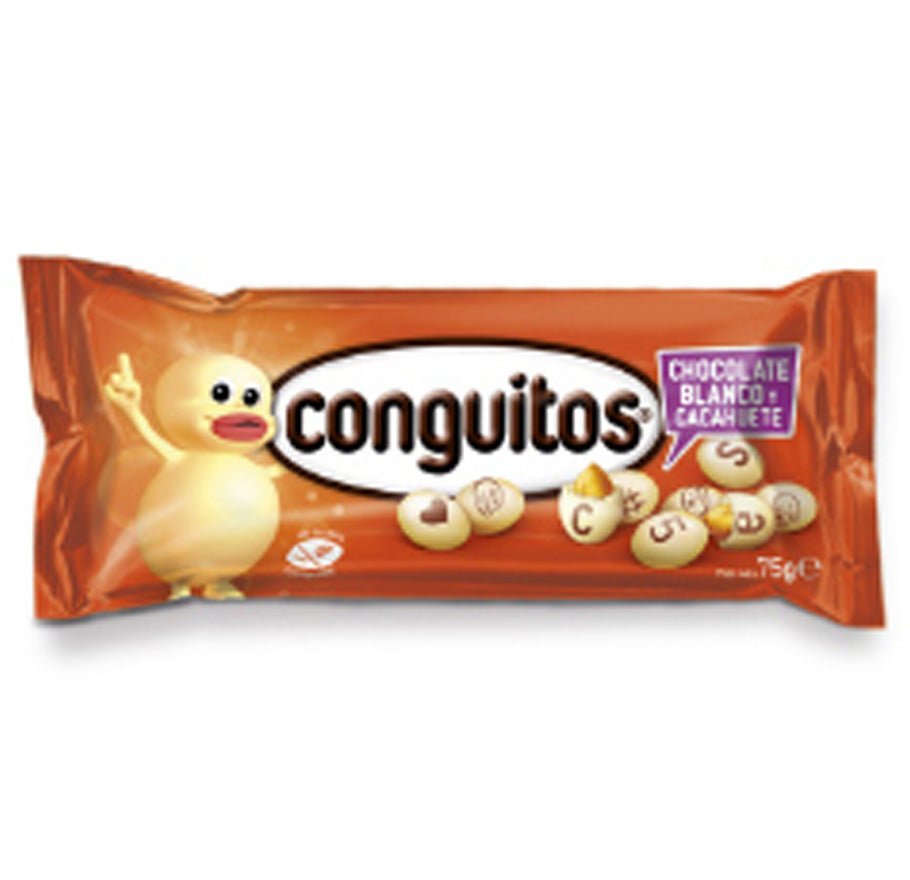 Conguitos Blanco Vertical 70G  | Contiene 18 Unidades