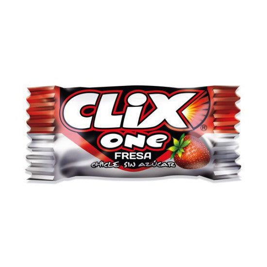 Chicles Clix Fresa (200 Unidades) - Kremtik