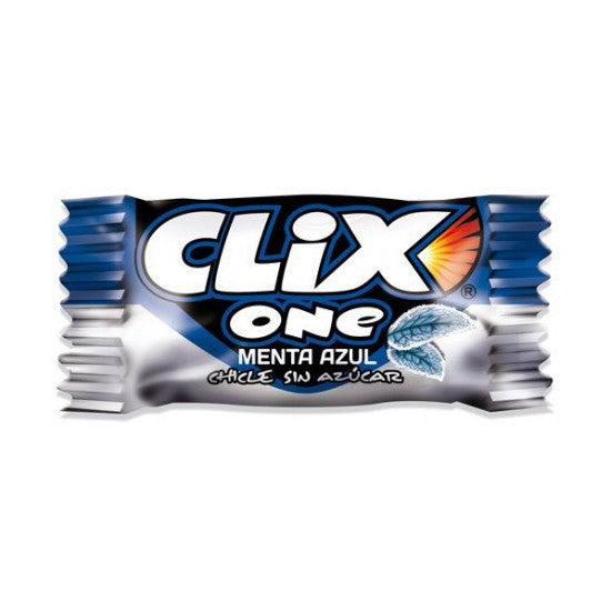 Chicles Clix Menta Azul (200 Unidades) - Kremtik