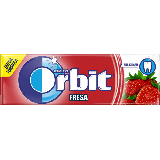 Chicles Orbit Fresa (30 Paquetes con 10 Uds) - Kremtik