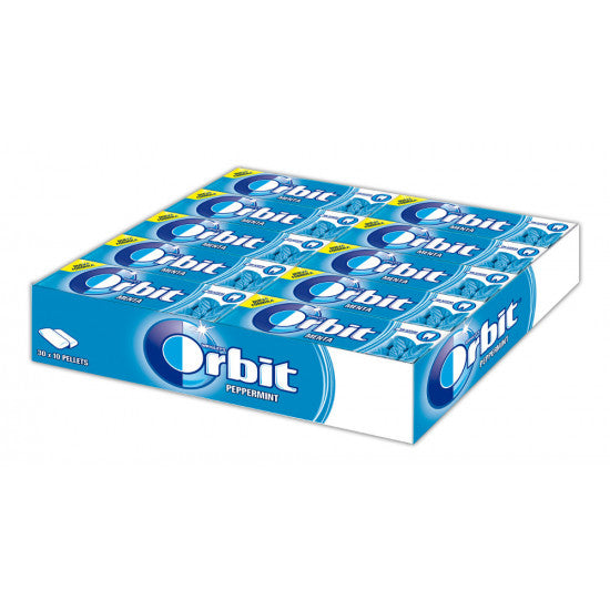 Chicles Orbit Menta (30 Paquetes con 10 Uds) - Kremtik