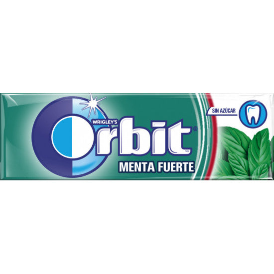 Chicles Orbit Menta Fuerte (30 Paquetes con 10 Uds) - Kremtik